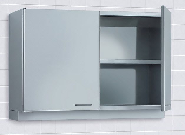 Medical cabinet / for healthcare facilities / wall-mounted / stainless steel 1 500 cm MEIKO