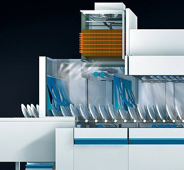 Healthcare facility dishwasher / conveyor M-iQ MEIKO