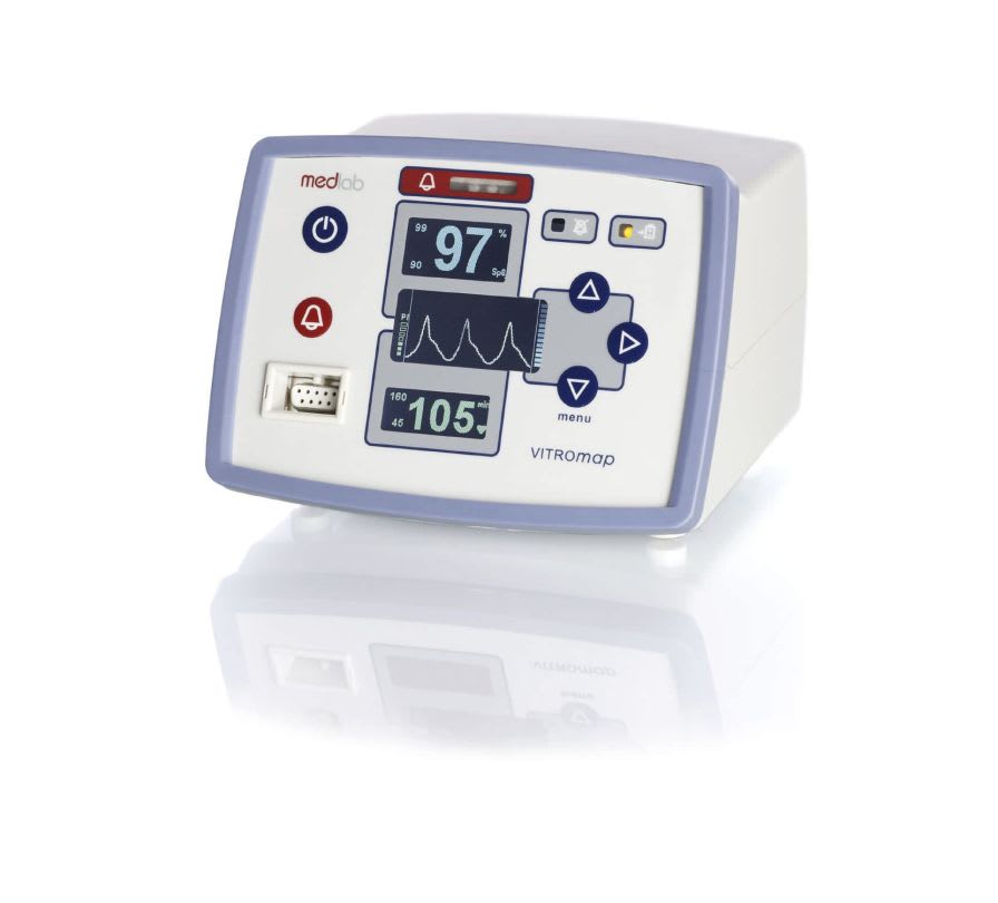 Table-top pulse oximeter / with separate sensor 0 - 100 % SpO2 | VITROmap MEDLAB medizinische Diagnosegeräte