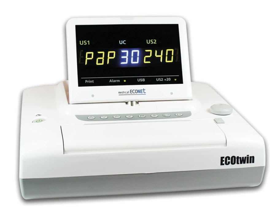 Twin fetal monitor ECOtwin LED Medical Econet