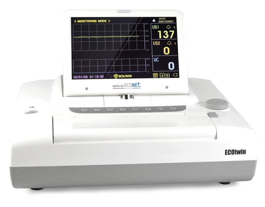 Twin fetal monitor 7" | ECOtwin LCD Medical Econet