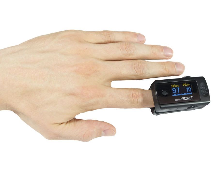 Fingertip pulse oximeter / compact / wireless 45 - 100 %, 20 - 300 bpm | ME 10 Medical Econet