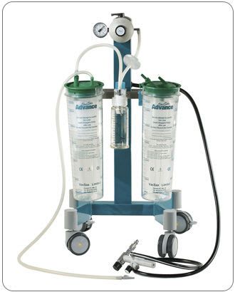 Surgical suction pump / on casters / compressed air-powered -0.9 bar MEDICOP medical equipment