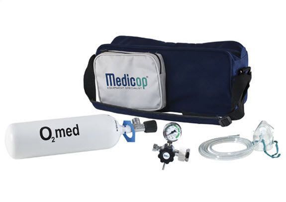 Portable oxygen therapy system / with oxygen cylinder 2 l MEDICOP medical equipment