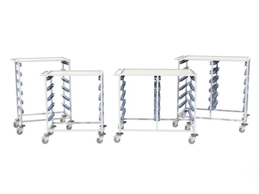 Multi-function trolley / open-structure / modular MEDICAL MODULAR SYSTEM S.A. (MMS)