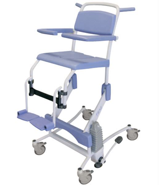 Shower chair / hydraulic / height-adjustable Flexo Lopital Nederland