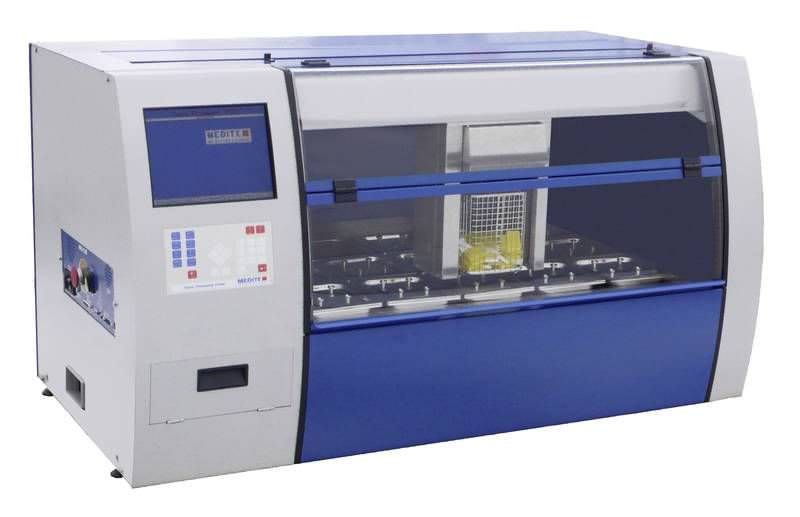 Tissue automatic sample preparation system / for histology / linear TPC 15 DUO/TRIO Medite GmbH