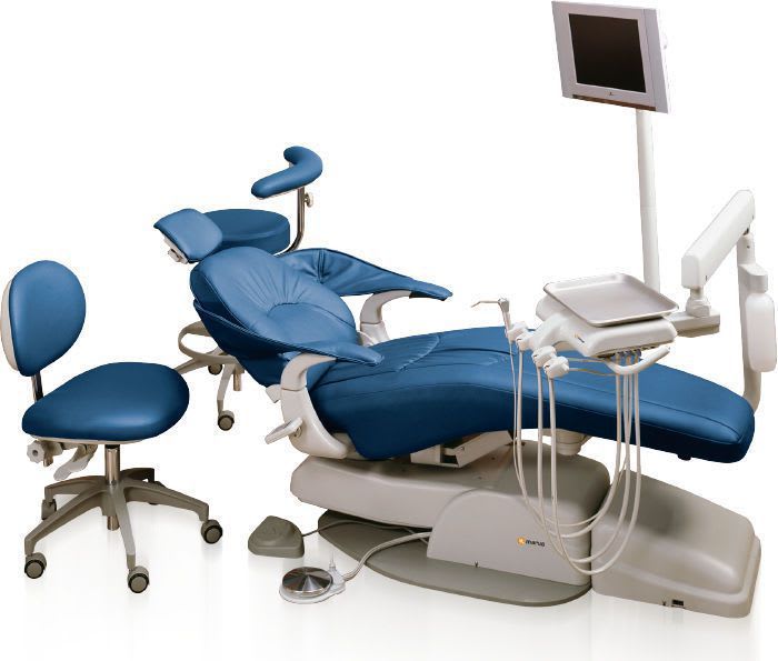 Dental treatment unit with hydraulic chair / with delivery system / with monitor MaxStar Orbit Marus