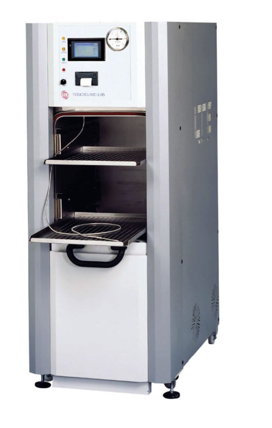 Medical autoclave / vertical / with sliding door TOUCHCLAVE-LAB F SERIES LTE Scientific