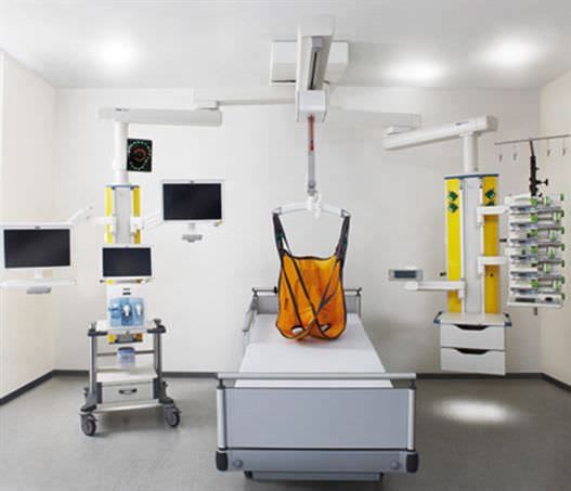 Ceiling-mounted lighting / for hospital beds / multi-function Dräger