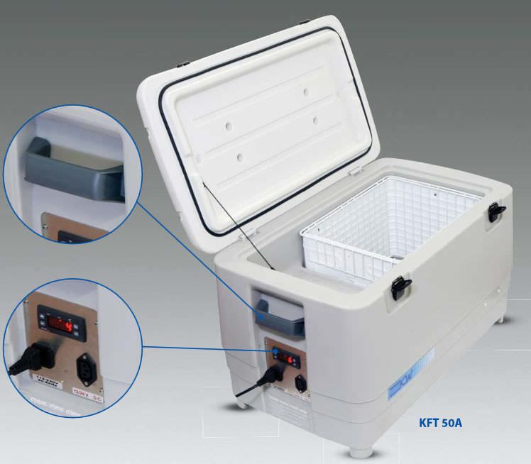 Laboratory refrigerator-freezer / portable / 1-door KFT 50/A series KW Apparecchi Scientifici