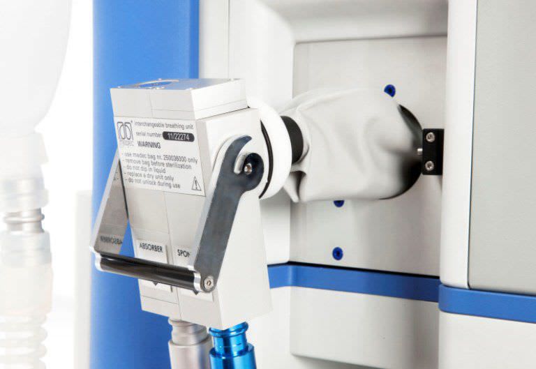 Anesthesia workstation with gas blender Saturn Evo Standard Medec Benelux
