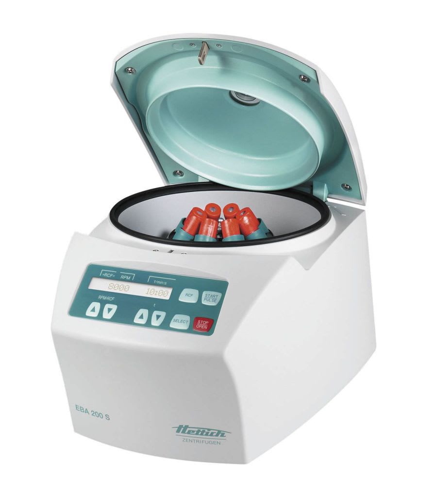 Laboratory centrifuge / high-performance / compact / fixed-angle 8000 rpm | EBA 200 S Andreas Hettich