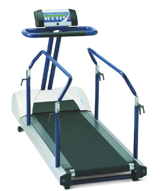 Treadmill ergometer with handrails 0.1 - 12 km/h | Valiant Rehab Lode