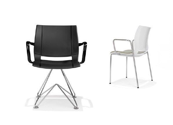 Chair with armrests 2000 UNI_VERSO series Kusch+Co Sitzmöbelwerke & Co KG