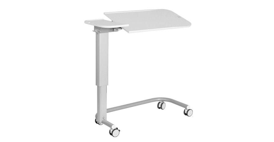 Overbed table / on casters / height-adjustable / reclining Solido 2 LINET