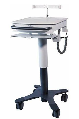 DataCart by Lund DCT-1B3 - Secure Laptop Cart, Computer Cart, Workstation on Wheels