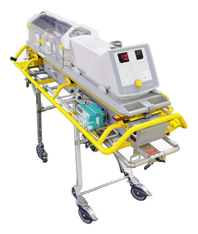 Transport stretcher trolley / neonatal intensive care / emergency / non-magnetic LMT Medical Systems