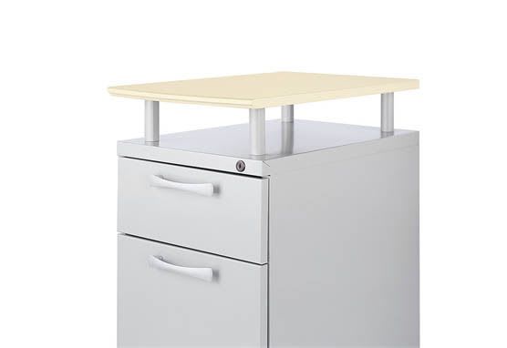 Medical record trolley / closed-structure / secure / horizontal-access KI