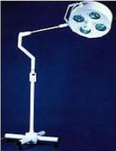 Halogen surgical light / mobile / 1-arm 50,000 Lux | Four Reflector Life Support Systems