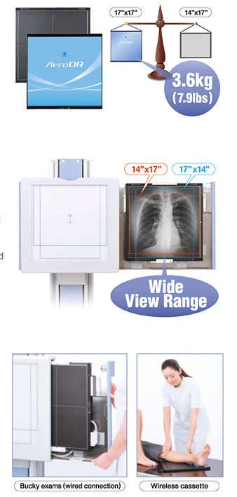 Multipurpose radiography flat panel detector / wireless AeroDR1717 Konica Minolta Medical Imaging