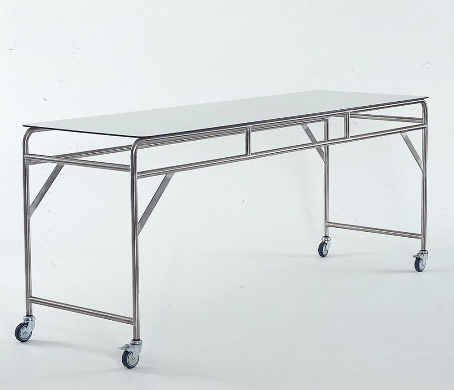 Stainless steel instrument table / on casters / 1-tray HL-MTR3F Hammerlit