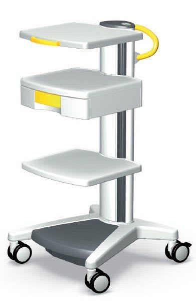 Medical device trolley / 3-tray pro-cart ITD GmbH