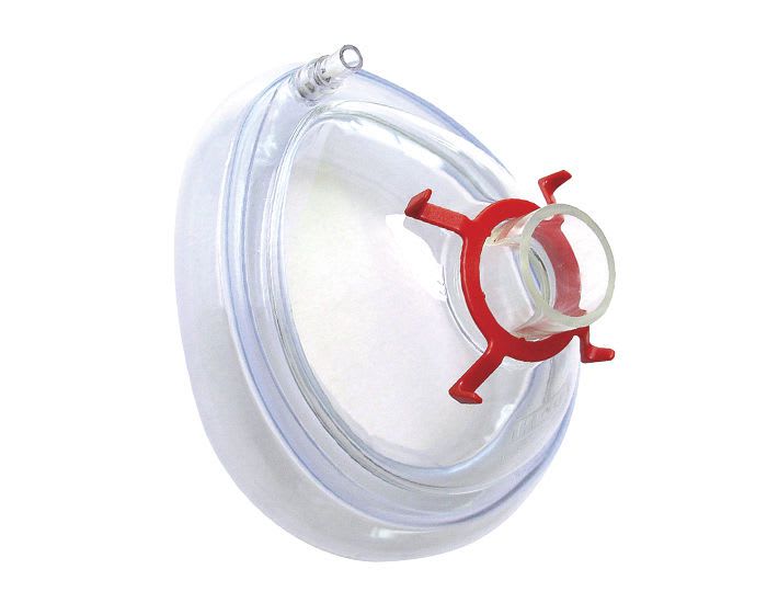 Anesthesia mask / facial / with valve / disposable Crystal™ KOO Industries