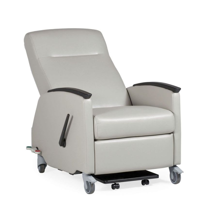 Medical sleeper chair / on casters / with legrest / reclining / manual Kure K0107US Knú Healthcare
