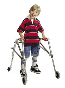 4-caster rollator / height-adjustable / pediatric / folding W3BR KAYE Products Inc.