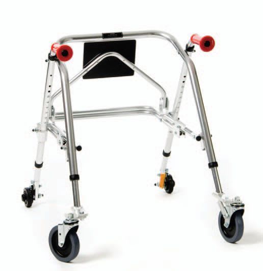 4-caster rollator / pediatric / height-adjustable / with seat W2HR KAYE Products Inc.