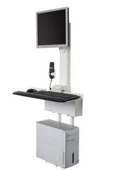 Medical computer workstation / wall-mounted / height-adjustable POC-ECOW2 ISE Group