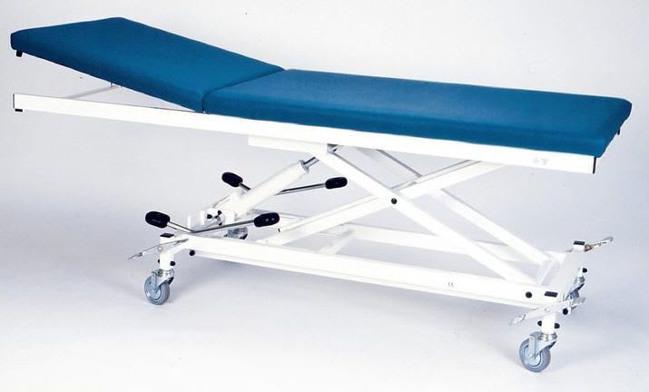 Electro-hydraulic examination table / height-adjustable / on casters / 2-section 2150-00 K.H. Dewert
