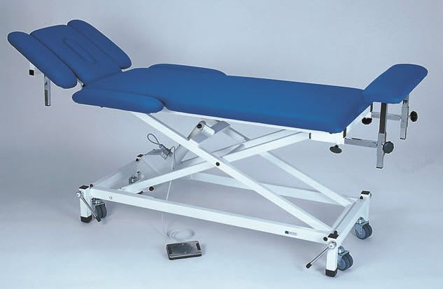 Electrical massage table / on casters / height-adjustable / 2 sections 4300-00 K.H. Dewert