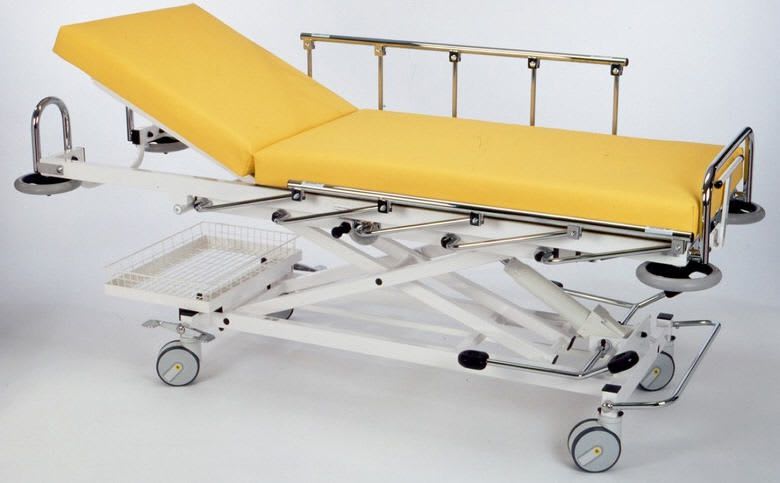 Emergency stretcher trolley / height-adjustable / hydraulic / 2-section 2410-00 K.H. Dewert