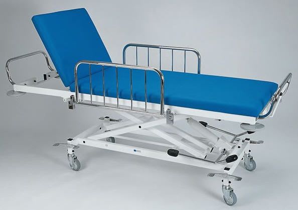 Emergency stretcher trolley / height-adjustable / hydraulic / 2-section 2418-00, 2450-00 K.H. Dewert