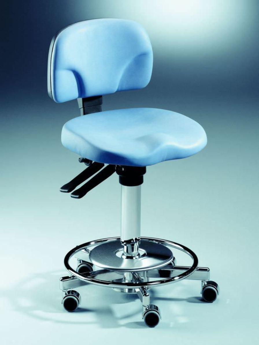Dental stool / on casters / height-adjustable / with backrest Coburg Dentalift 2515 Jörg & Sohn