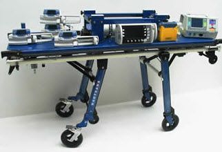 Emergency stretcher trolley / height-adjustable / removable platform / pneumatic Intensive Stretcher TIM880A4 Kartsana Medical