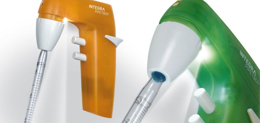 Pipettor with light / mechanical 1-100 mL | Pipetboy Pro Integra Biosciences AG