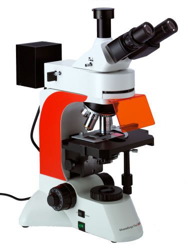 Laboratory microscope / fluorescence / trinocular / LED HumaScope Fluo HUMAN