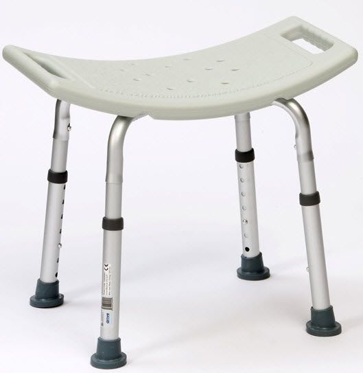 Height-adjustable shower stool max. 135 kg | 12003KDR Drive Medical Europe