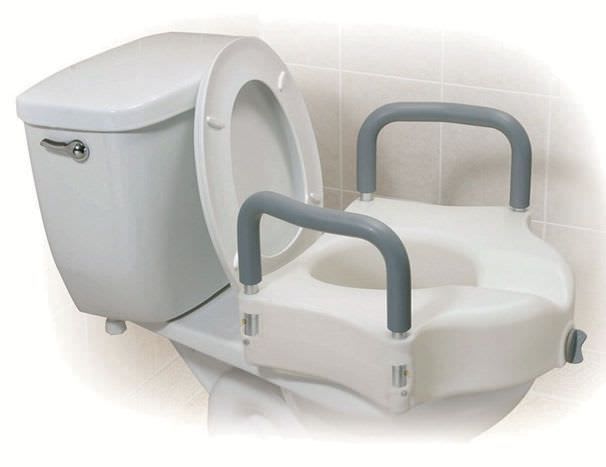 Raised toilet seat with armrests 12027RA Drive Medical Europe