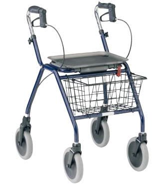 4-caster rollator / height-adjustable Dolomite Legacy Invacare