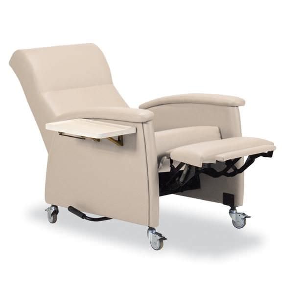 Reclining medical sleeper chair / on casters / manual Care series 615-45 IoA Healthcare