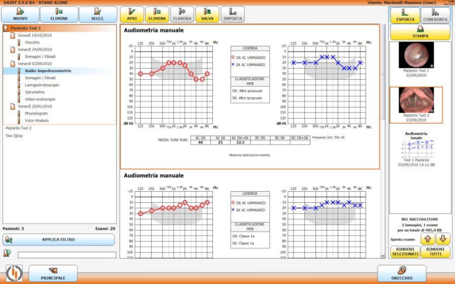 Audiometry software DAISY Inventis