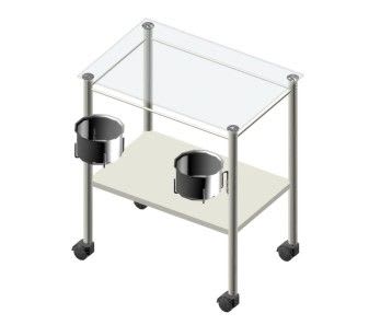 Instrument trolley / with basin bracket / 1-tray Doctor IMO