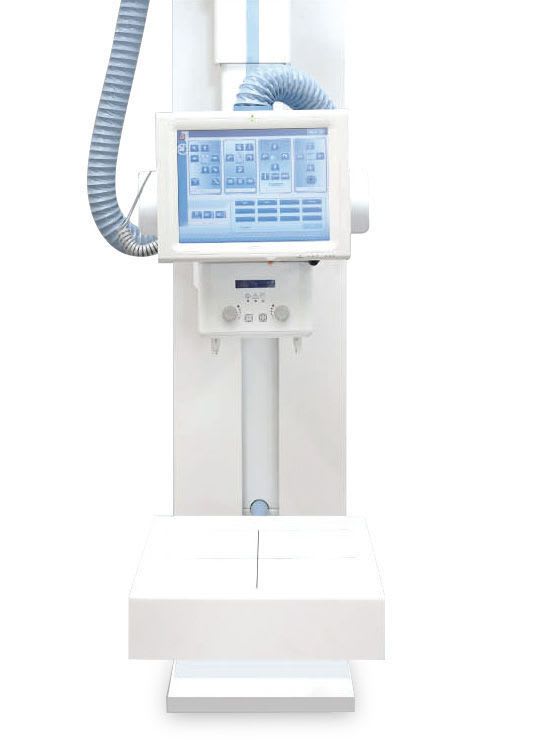 Radiography system (X-ray radiology) / digital / for multipurpose radiography / with ceiling-suspended telescopic tube-stand SUBMARINE DR Intermedical