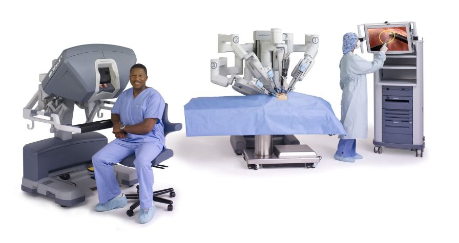 Minimally invasive robotic surgical system (robot and two consoles, high-definition 3D visualization) da Vinci® System Si™ Intuitive Surgical