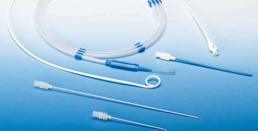 Pericardial aspiration set intra special catheters