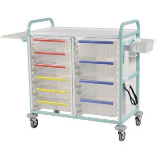 Treatment trolley / with drawer / modular CT210BH series Bristol Maid Hospital Metalcraft